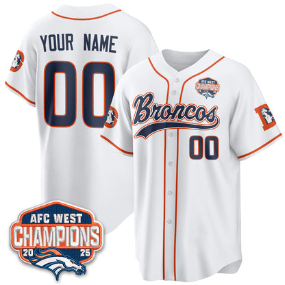 DEN AFC West Division Champions Vapor Limited Baseball Jersey - All Stitched