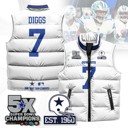 DAL 5-Time Champions Unisex Puffer Vest