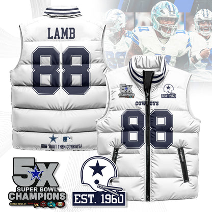 DAL 5-Time Champions Unisex Puffer Vest