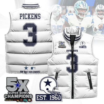 DAL 5-Time Champions Unisex Puffer Vest