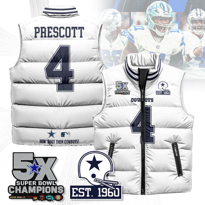 DAL 5-Time Champions Unisex Puffer Vest