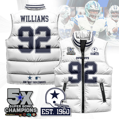 DAL 5-Time Champions Unisex Puffer Vest