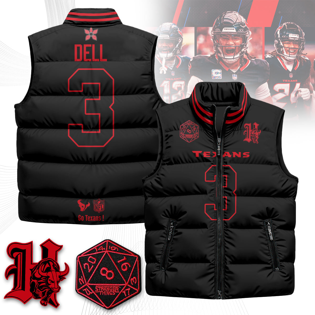 HOU 'Stranger Things Edition' Unisex Puffer Vest