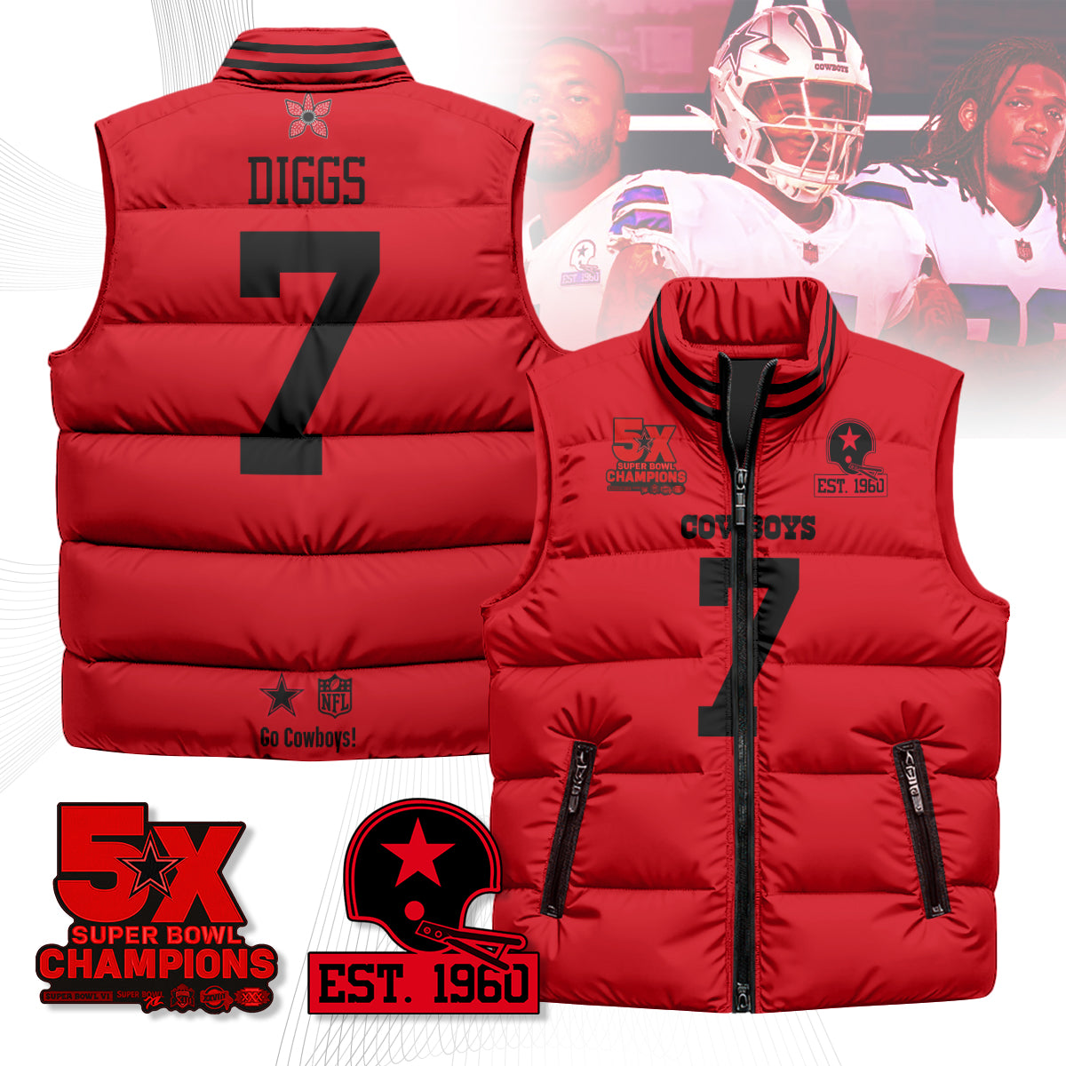 DAL 'Stranger Things Edition' Unisex Puffer Vest