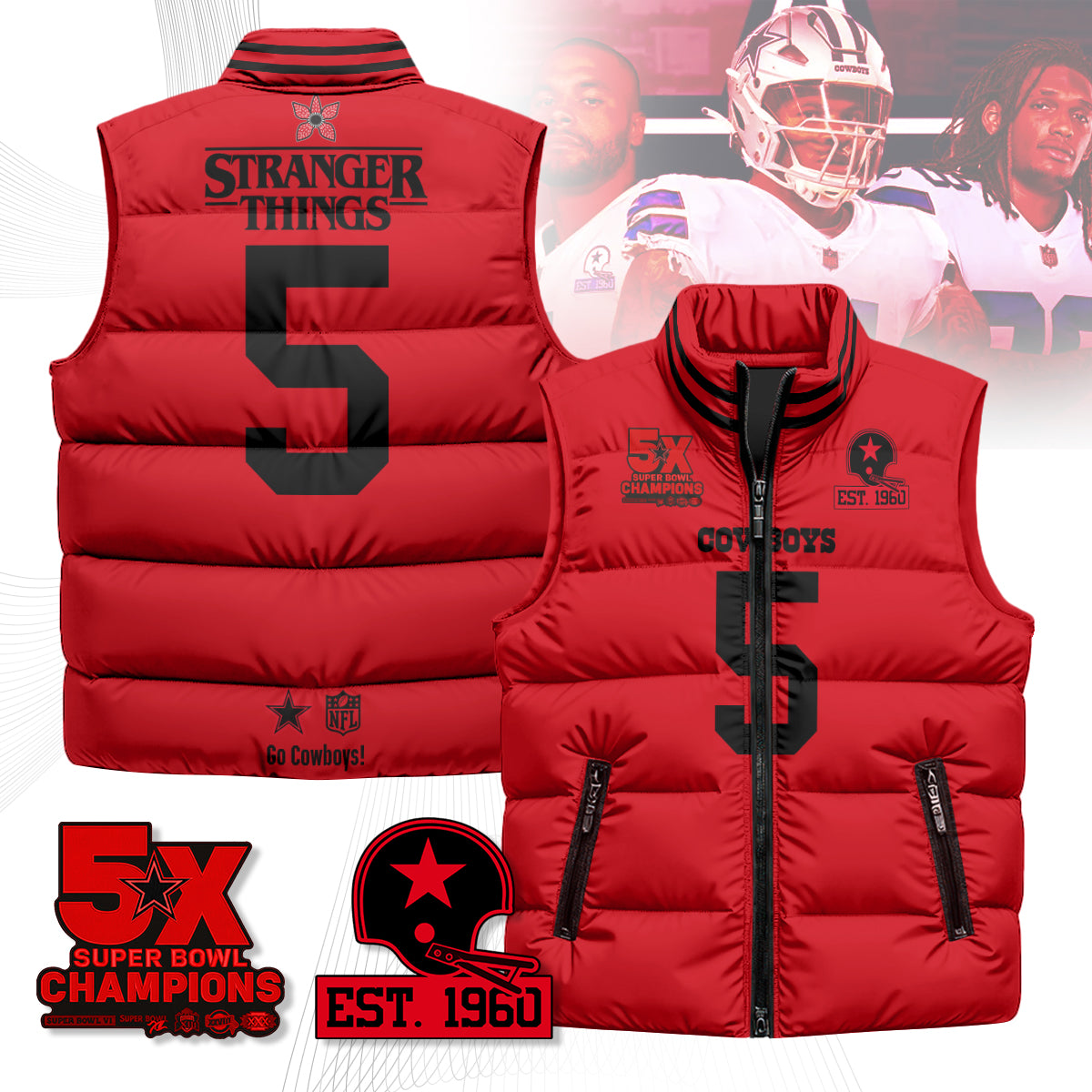 DAL 'Stranger Things Edition' Unisex Puffer Vest