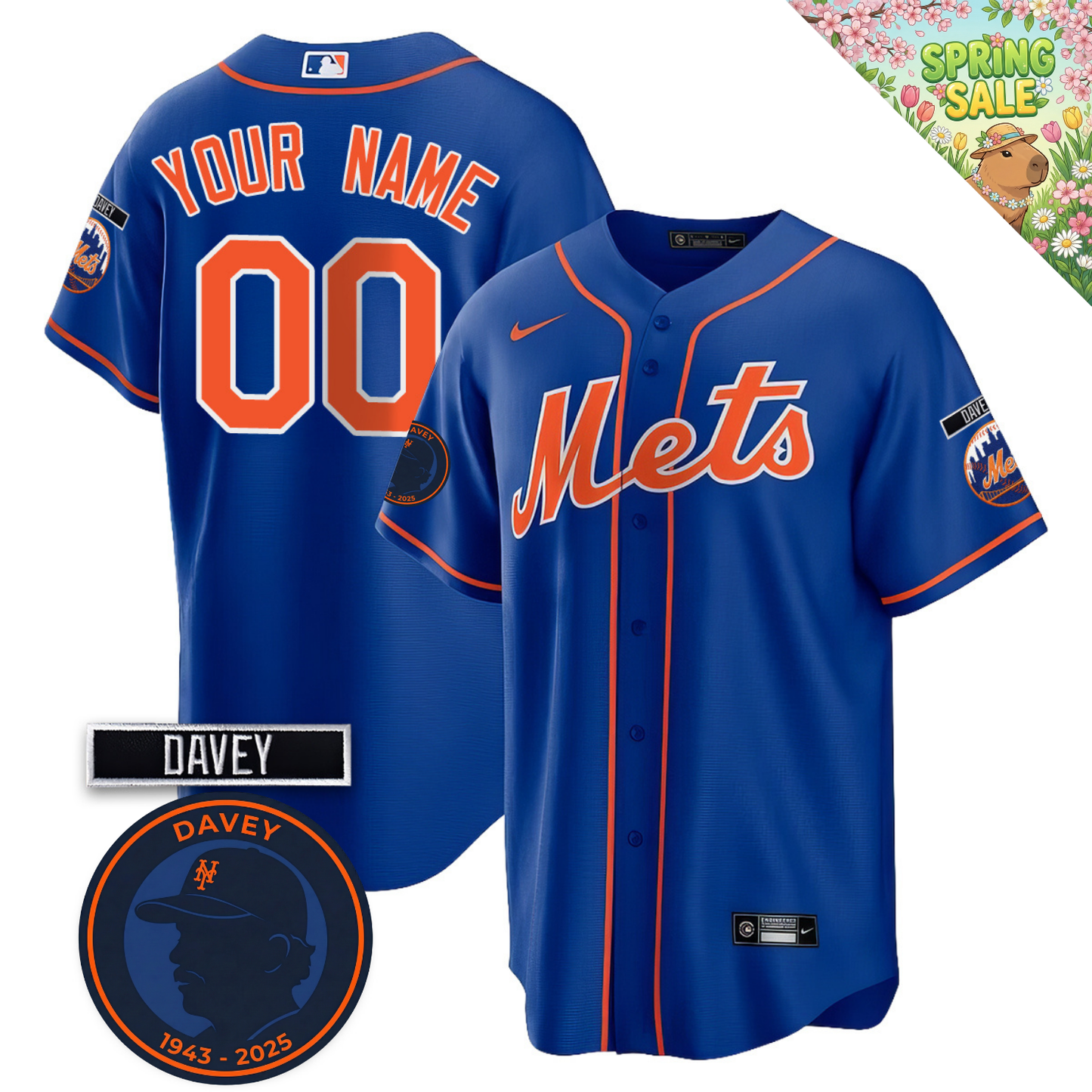 NYM 2026 Davey Johnson Memorial Vapor Limited Jersey V2 - All Stitched