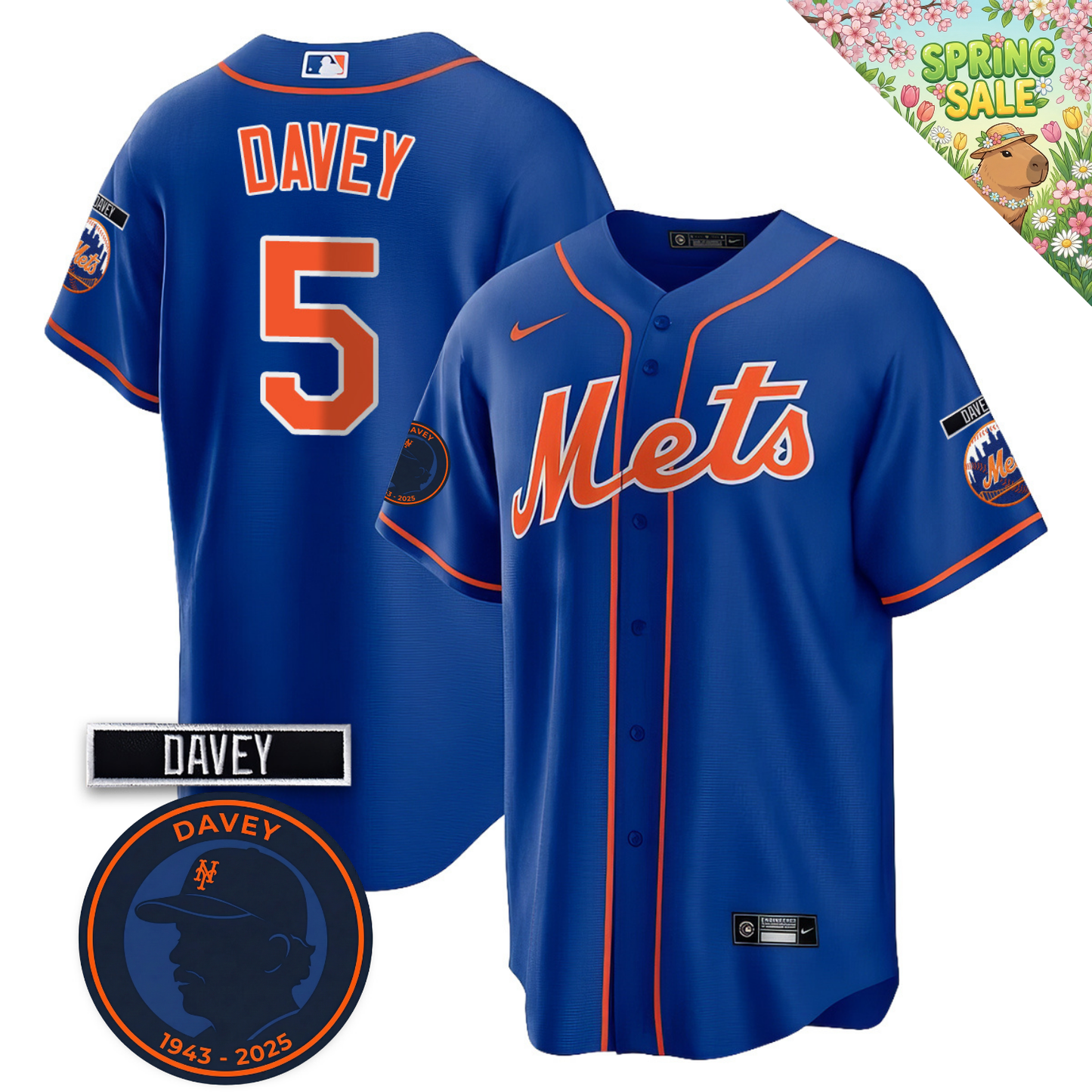 NYM 2026 Davey Johnson Memorial Vapor Limited Jersey V2 - All Stitched
