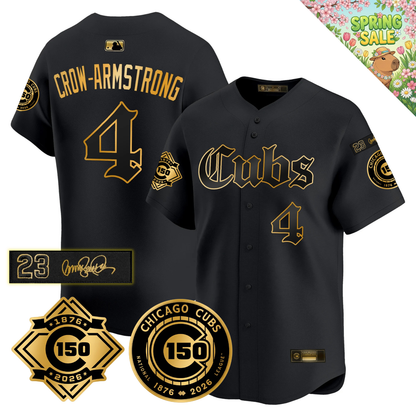 CHC Limited Gothic Gold Jersey - 150th Anniversary & Ryno Tribute Patch - All Stitched