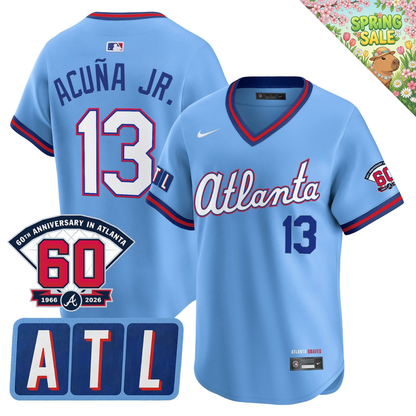 ATL 2026 City Connect Limited Jersey - 60th Anniversary Patch - All Stitched