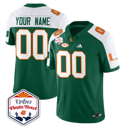 Custom MIA Football Vapor Limited Jersey - Vrbo Fiesta Bowl - All Stitched