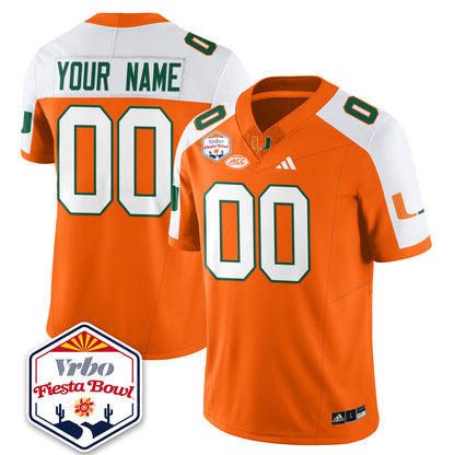 Custom MIA Football Vapor Limited Jersey - Vrbo Fiesta Bowl - All Stitched