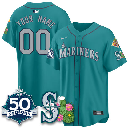 Custom SEA 2026 Spring Training Vapor Limited Jersey - 50th Anniversary - All Stitched