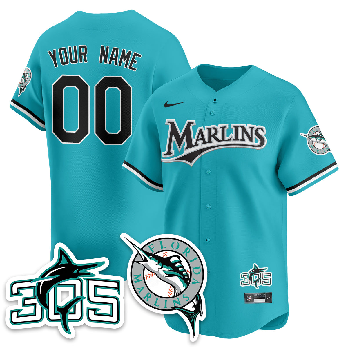 Custom MIA Throwback Vapor Limited Jersey - All Stitched