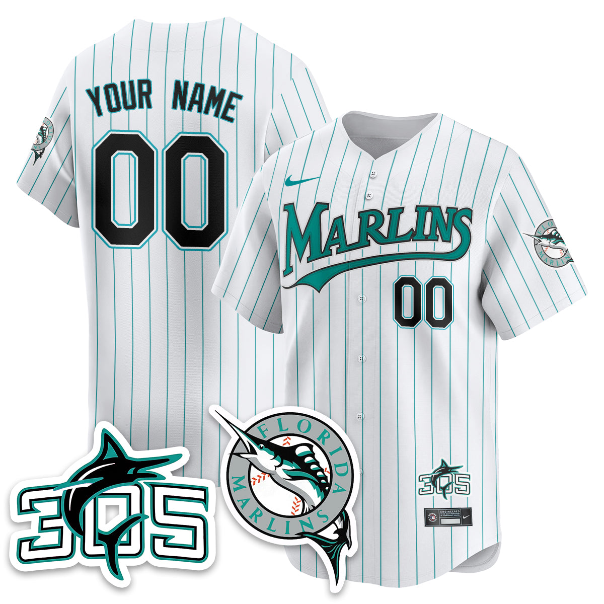 Custom MIA Throwback Vapor Limited Jersey - All Stitched
