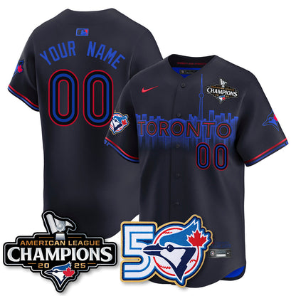 TOR 2025 Vapor Limited Gold Jersey - 50th Season & AL Champs Patch - All Stitched