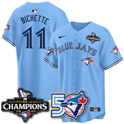 TOR 2025 Vapor Limited Gold Jersey - 50th Season & AL Champs Patch - All Stitched