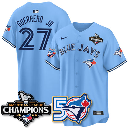 TOR 2025 Vapor Limited Gold Jersey - 50th Season & AL Champs Patch - All Stitched