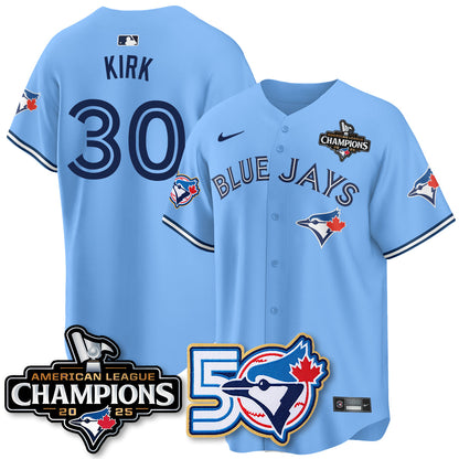 TOR 2025 Vapor Limited Gold Jersey - 50th Season & AL Champs Patch - All Stitched