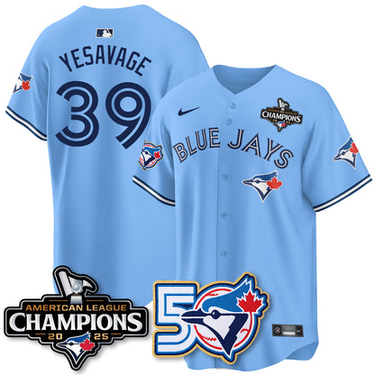 TOR 2025 Vapor Limited Gold Jersey - 50th Season & AL Champs Patch - All Stitched