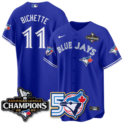 TOR 2025 Vapor Limited Gold Jersey - 50th Season & AL Champs Patch - All Stitched