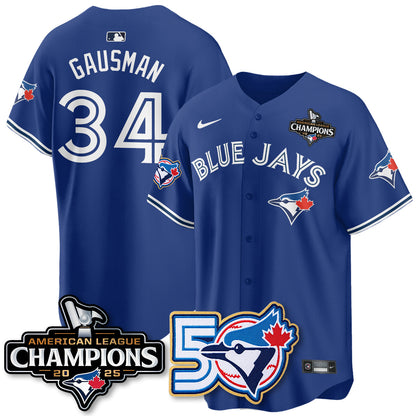TOR 2025 Vapor Limited Gold Jersey - 50th Season & AL Champs Patch - All Stitched