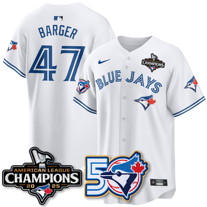 TOR 2025 Vapor Limited Gold Jersey - 50th Season & AL Champs Patch - All Stitched