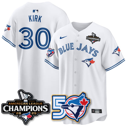 TOR 2025 Vapor Limited Gold Jersey - 50th Season & AL Champs Patch - All Stitched