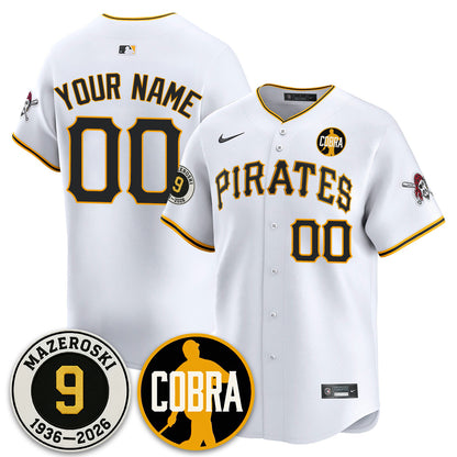 Custom PIT Memories Vapor Limited Jersey - Bill Mazeroski Patch - All Stitched