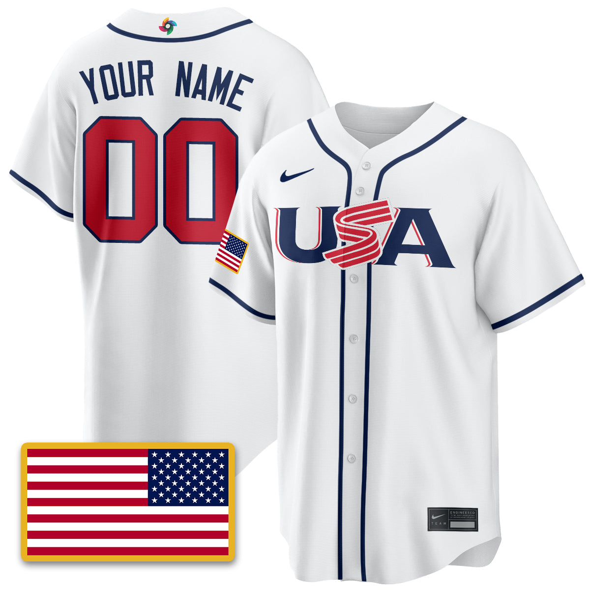 USA Baseball 2026 World Baseball Classic Limited Custom Jersey - All Stitched
