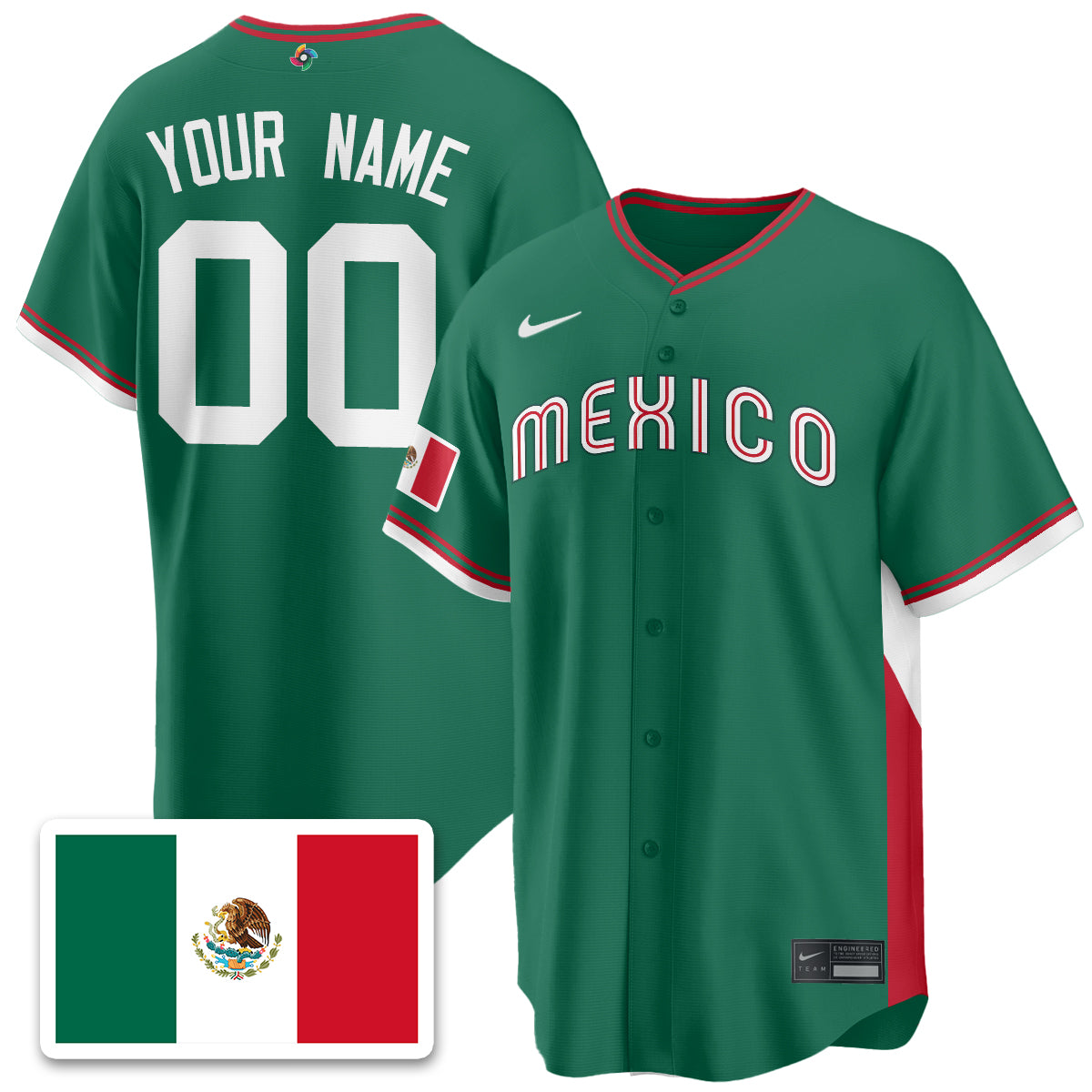 Mexico Baseball 2026 World Baseball Classic Limited Jersey - All Stitched