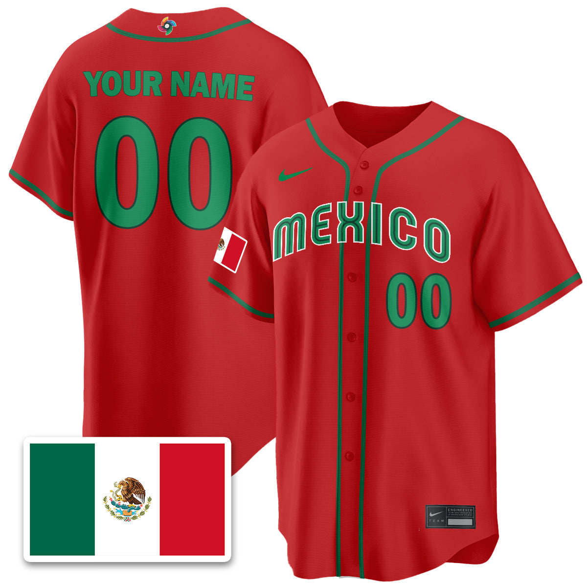 Mexico Baseball 2026 World Baseball Classic Limited Jersey - All Stitched