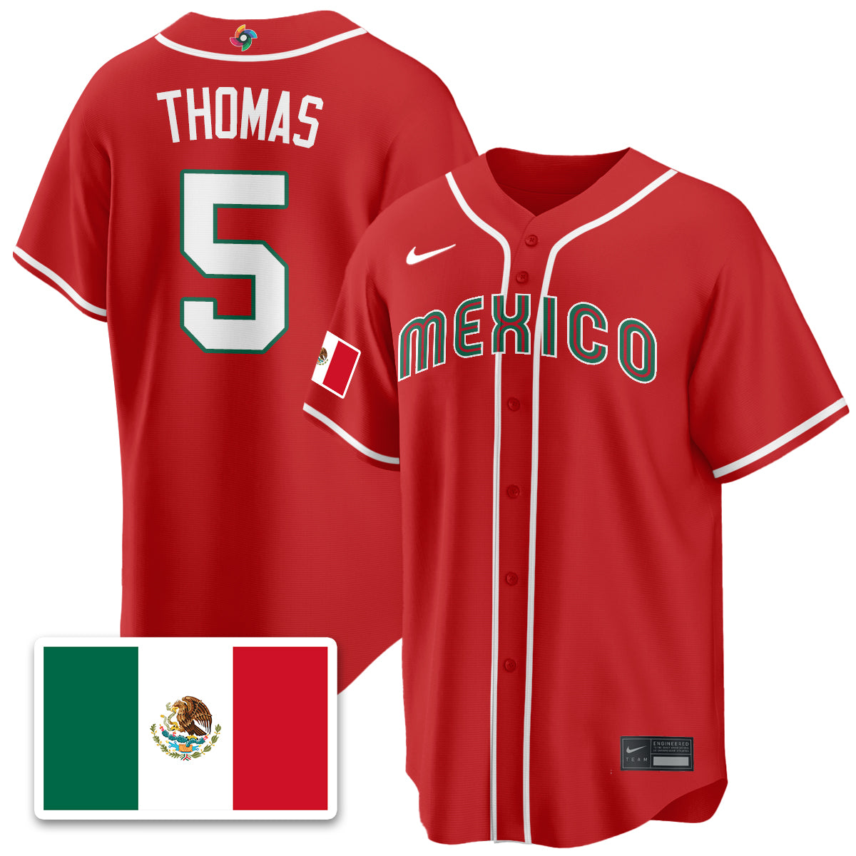 Mexico Baseball 2026 World Baseball Classic Limited Jersey - All Stitched