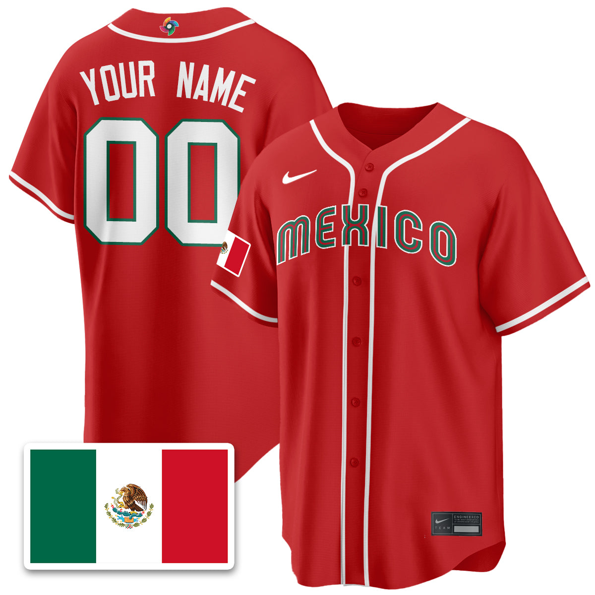 Mexico Baseball 2026 World Baseball Classic Limited Custom Jersey - All Stitched