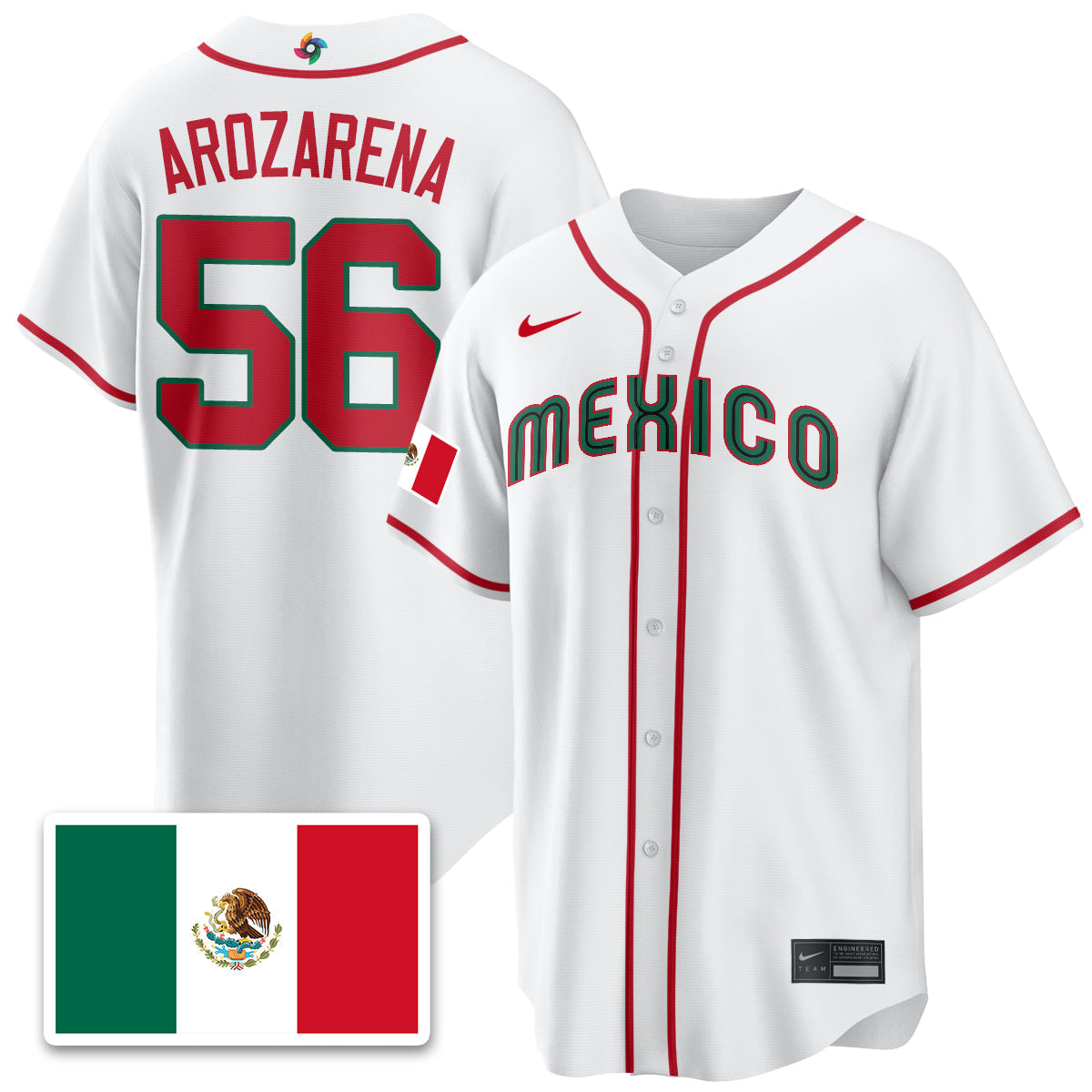 Mexico Baseball 2026 World Baseball Classic Limited Jersey - All Stitched