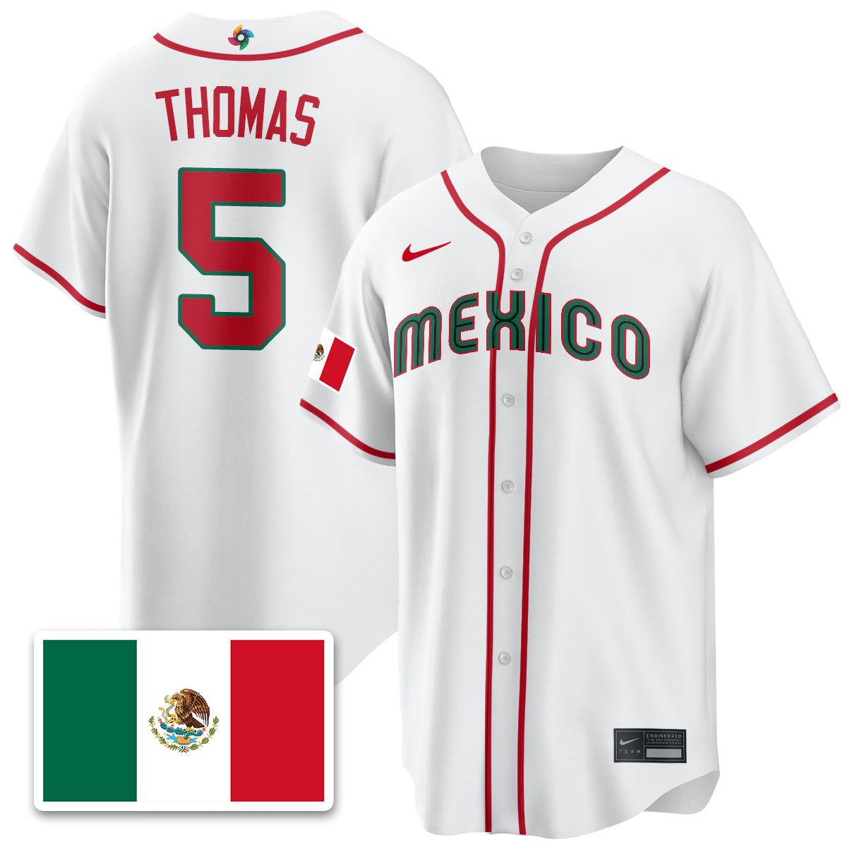 Mexico Baseball 2026 World Baseball Classic Limited Jersey - All Stitched