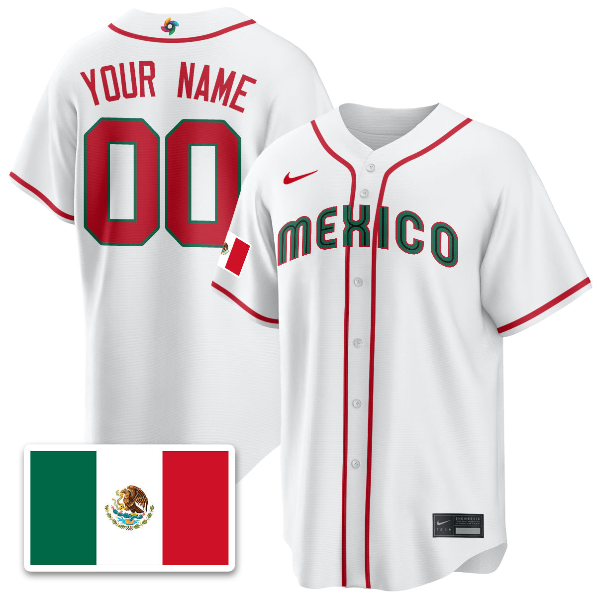 Mexico Baseball 2026 World Baseball Classic Limited Jersey - All Stitched