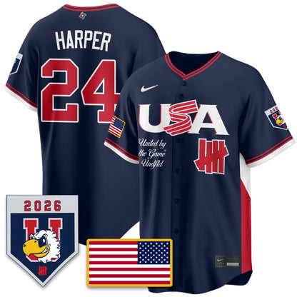 USA Baseball x Undefeated 2026 World Baseball Classic Limited Jersey - All Stitched