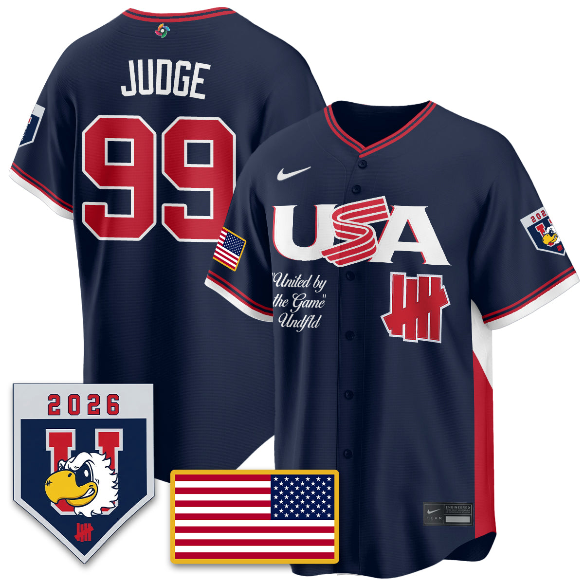 USA Baseball x Undefeated 2026 World Baseball Classic Limited Jersey - All Stitched
