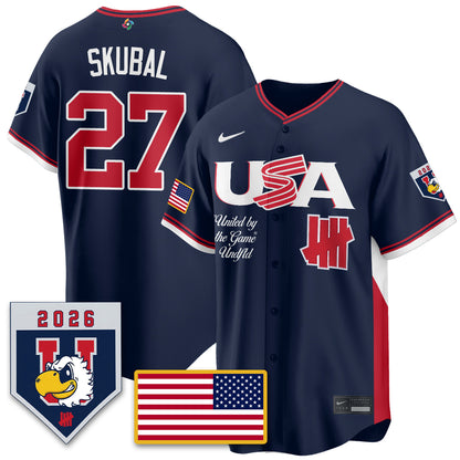 USA Baseball x Undefeated 2026 World Baseball Classic Limited Jersey - All Stitched