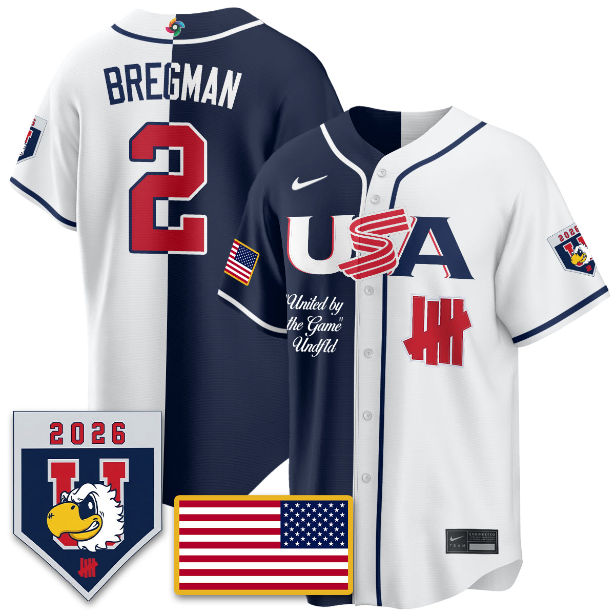 USA Baseball x Undefeated 2026 World Baseball Classic Limited Jersey - All Stitched