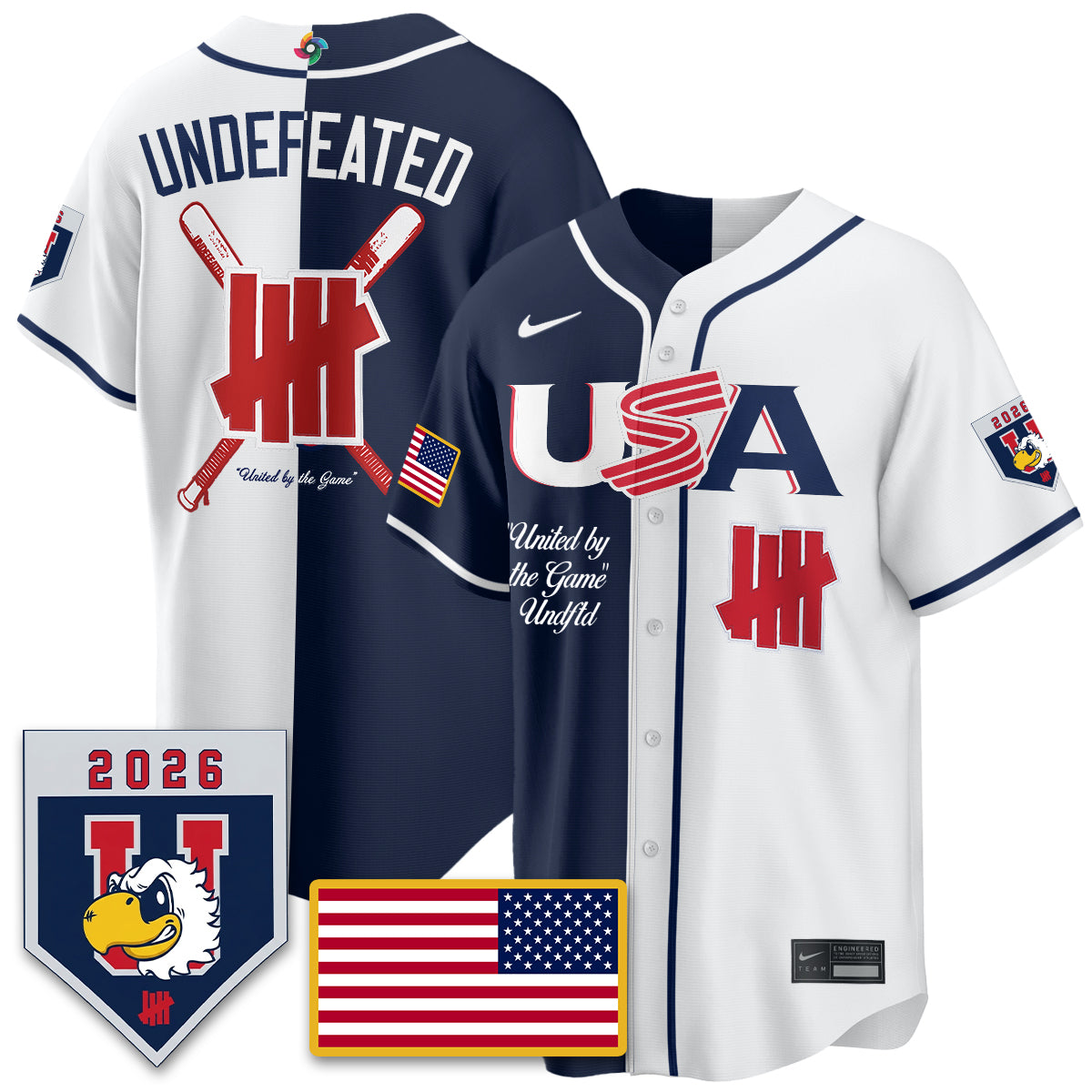 USA Baseball x Undefeated 2026 World Baseball Classic Limited Jersey - All Stitched