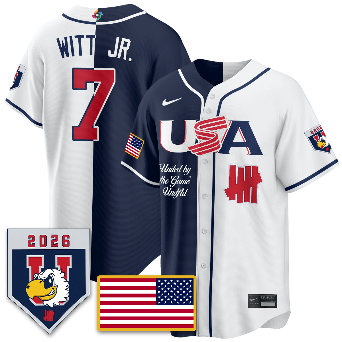 USA Baseball x Undefeated 2026 World Baseball Classic Limited Jersey - All Stitched