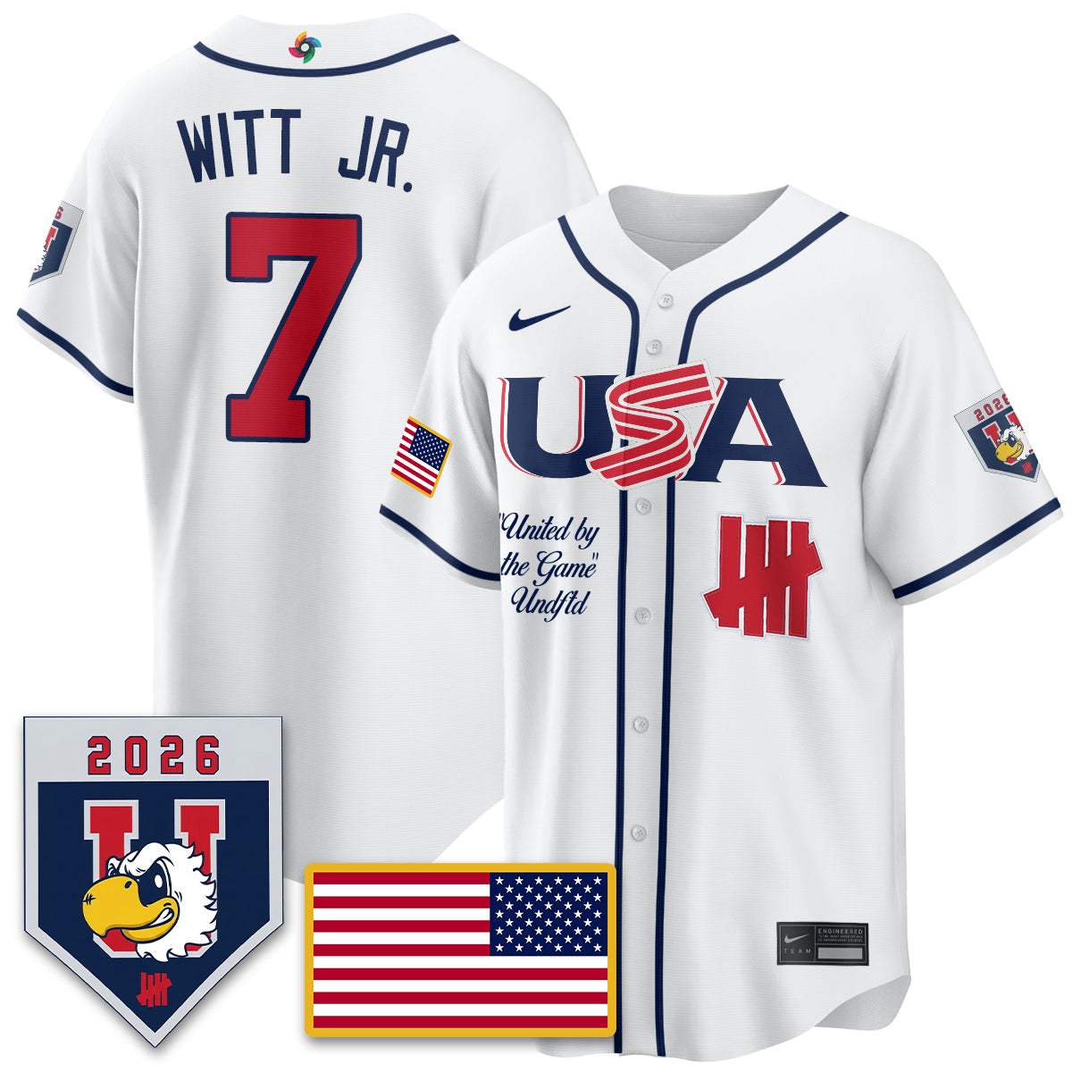 USA Baseball x Undefeated 2026 World Baseball Classic Limited Jersey - All Stitched