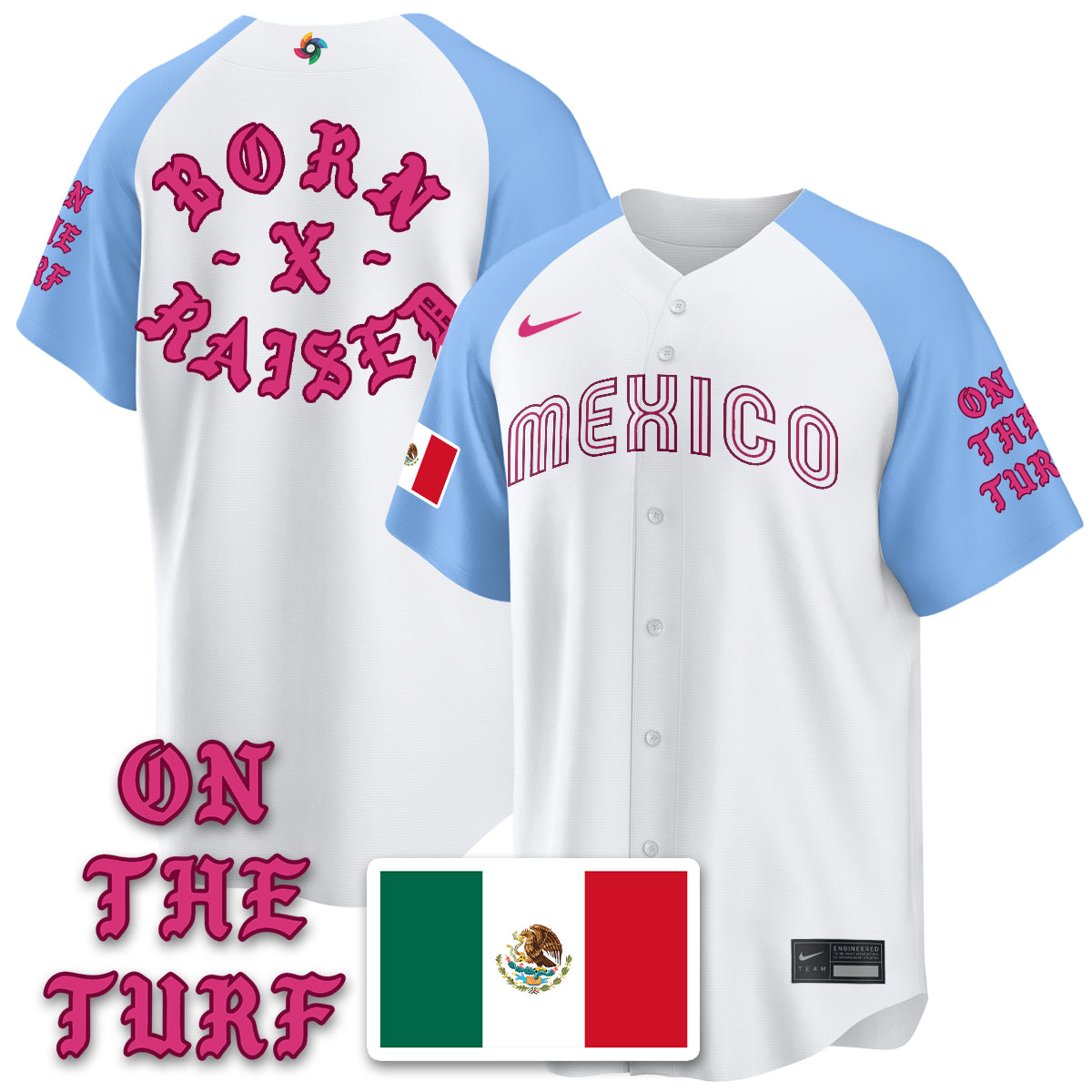 Mexico Baseball x Born x Raised 2026 World Baseball Classic Limited Jersey - All Stitched