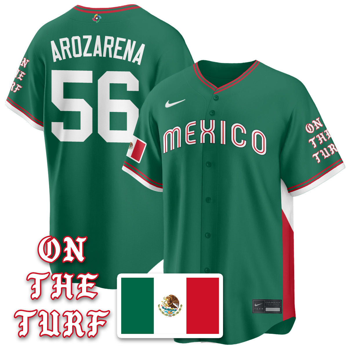 Mexico Baseball x Born x Raised 2026 World Baseball Classic Limited Jersey - All Stitched