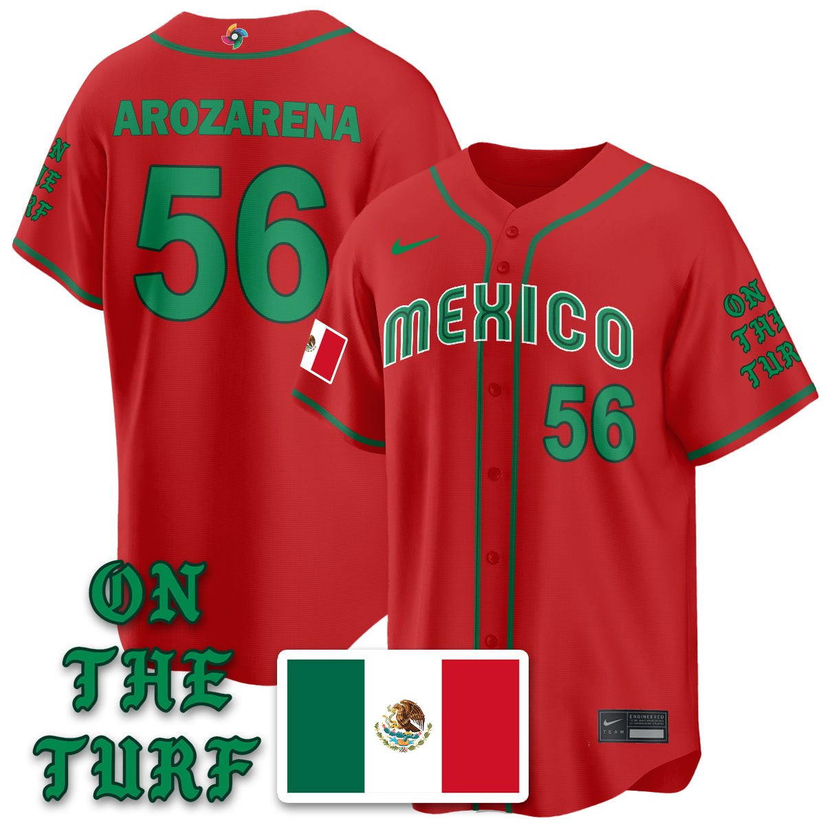 Mexico Baseball x Born x Raised 2026 World Baseball Classic Limited Jersey - All Stitched