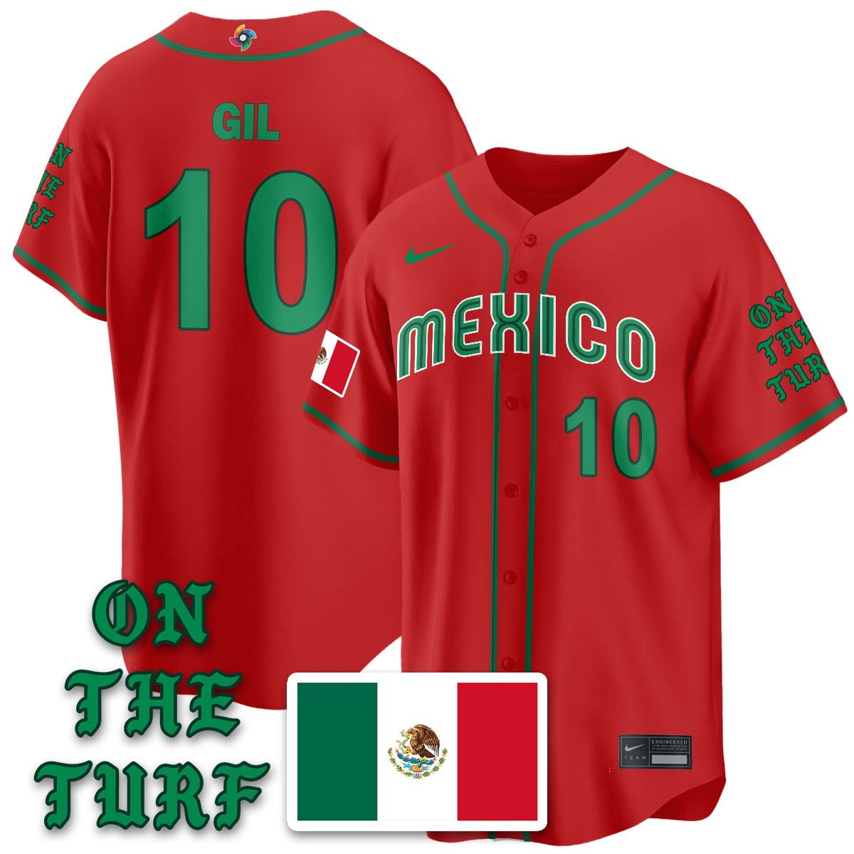 Mexico Baseball x Born x Raised 2026 World Baseball Classic Limited Jersey - All Stitched
