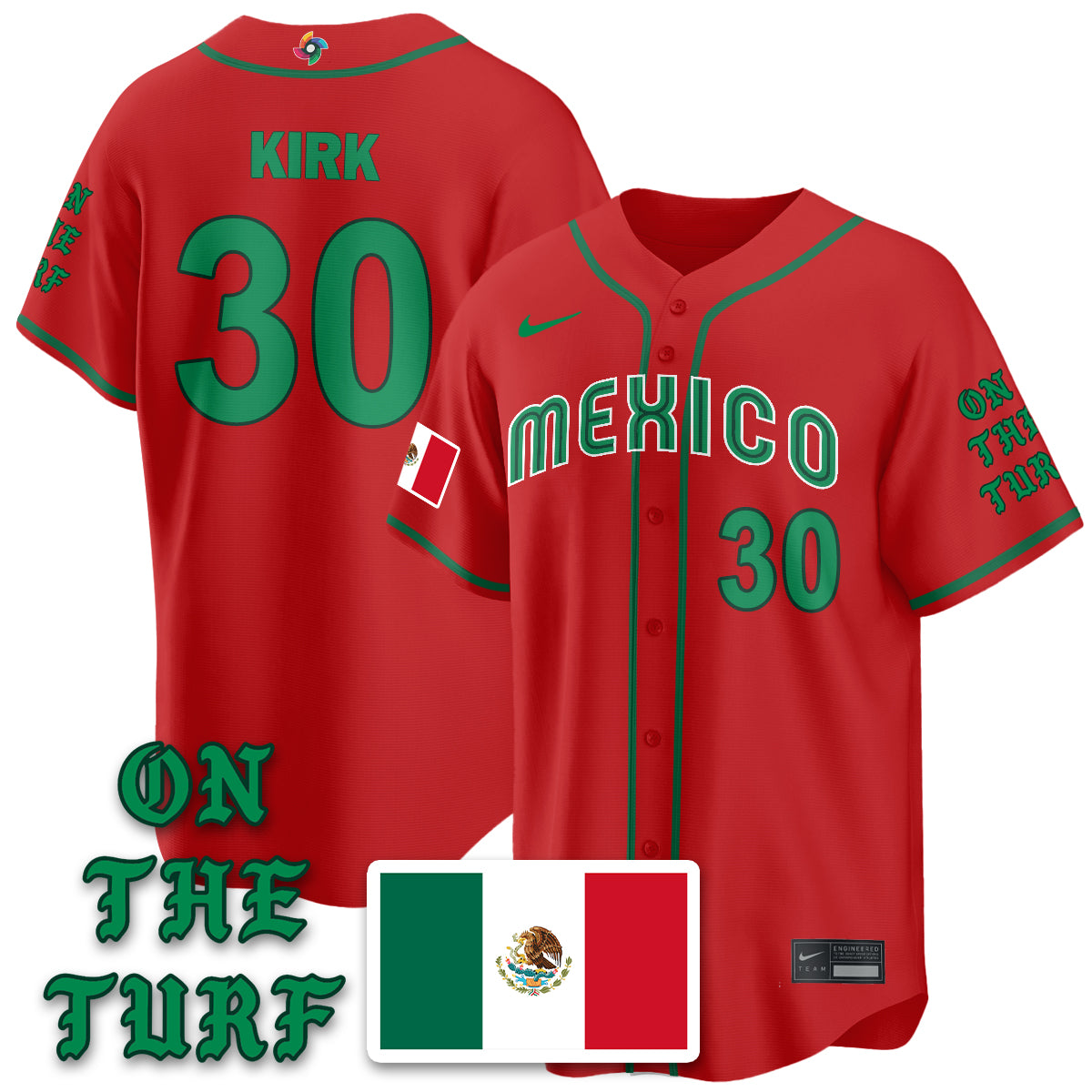 Mexico Baseball x Born x Raised 2026 World Baseball Classic Limited Jersey - All Stitched