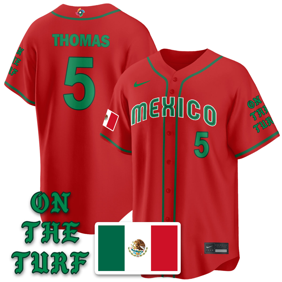 Mexico Baseball x Born x Raised 2026 World Baseball Classic Limited Jersey - All Stitched