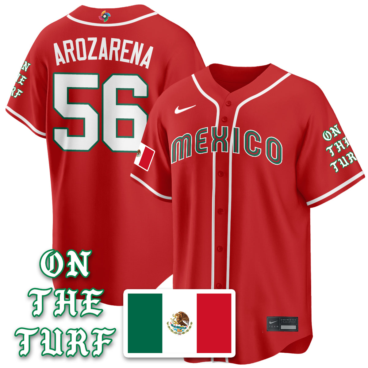 Mexico Baseball x Born x Raised 2026 World Baseball Classic Limited Jersey - All Stitched